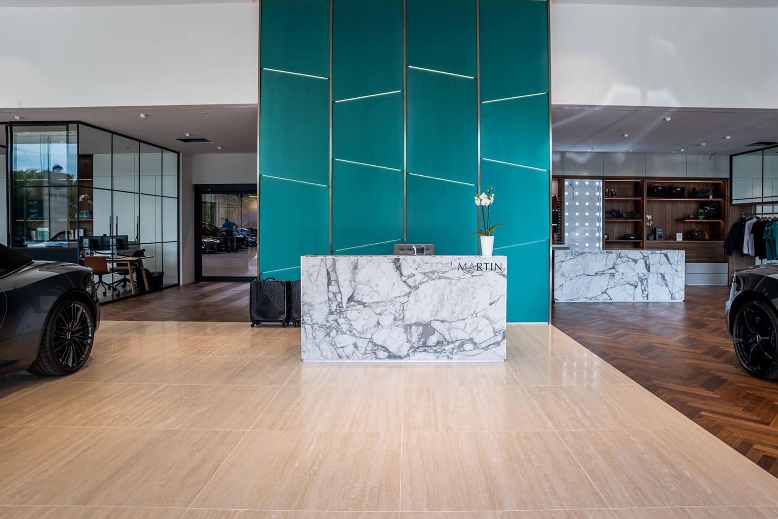 Aston Martin Showroom Desk