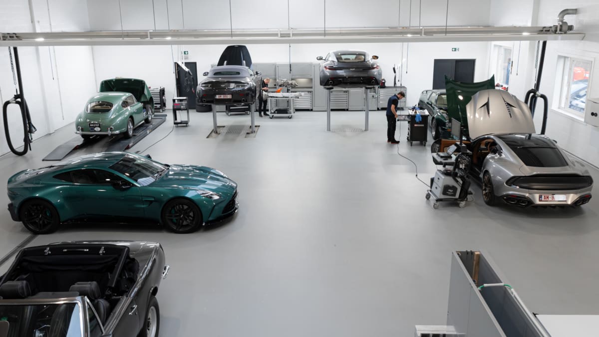 Cars In The Workshop